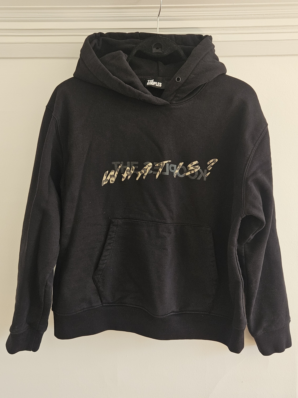 The Kooples Black Logo Label Hoodie